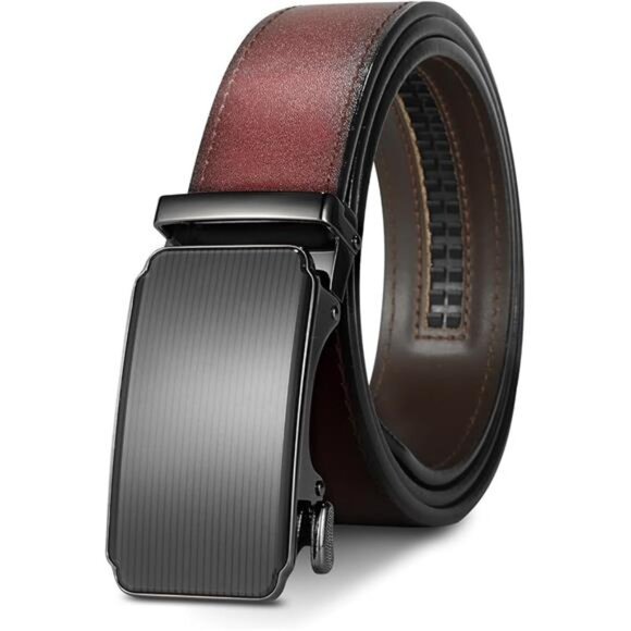 West Leathers Men's Ratchet Belt 100% Italian Cow Leather Belts - Adjustable - Picture 8 of 8